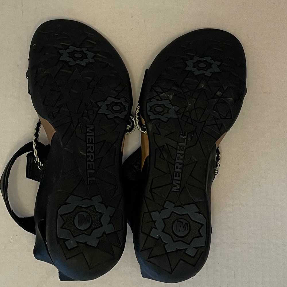Merrell Black Henna Leather Hiking Sandal - Picture 3 of 6